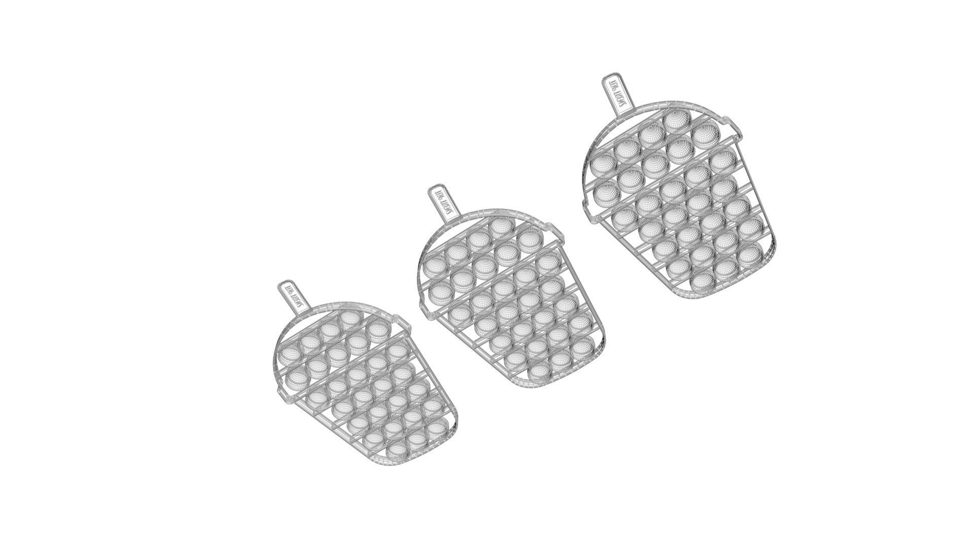 Milkshake Pop It Fidget Toys Set 3D model_20