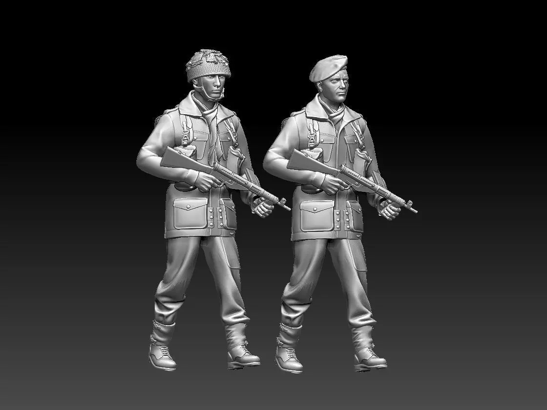 British Paratroopers 3D print model_0