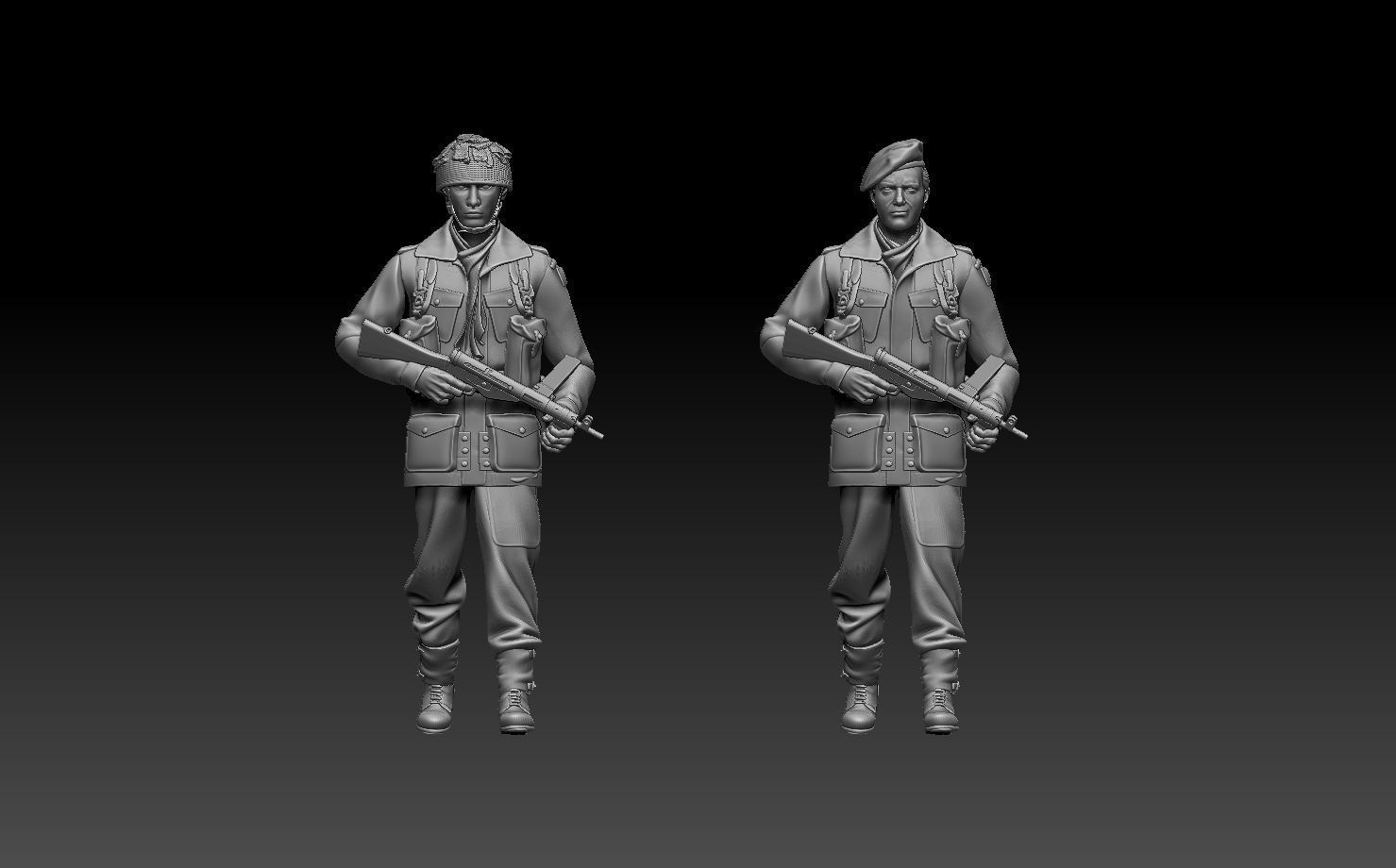 British Paratroopers 3D print model_11