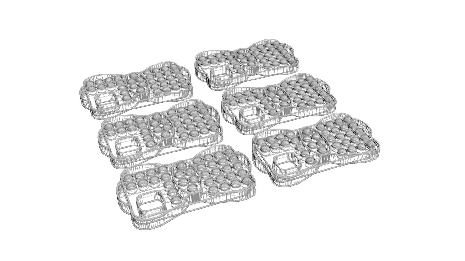 Bow Pop It Phone Cases Set 3D model_15