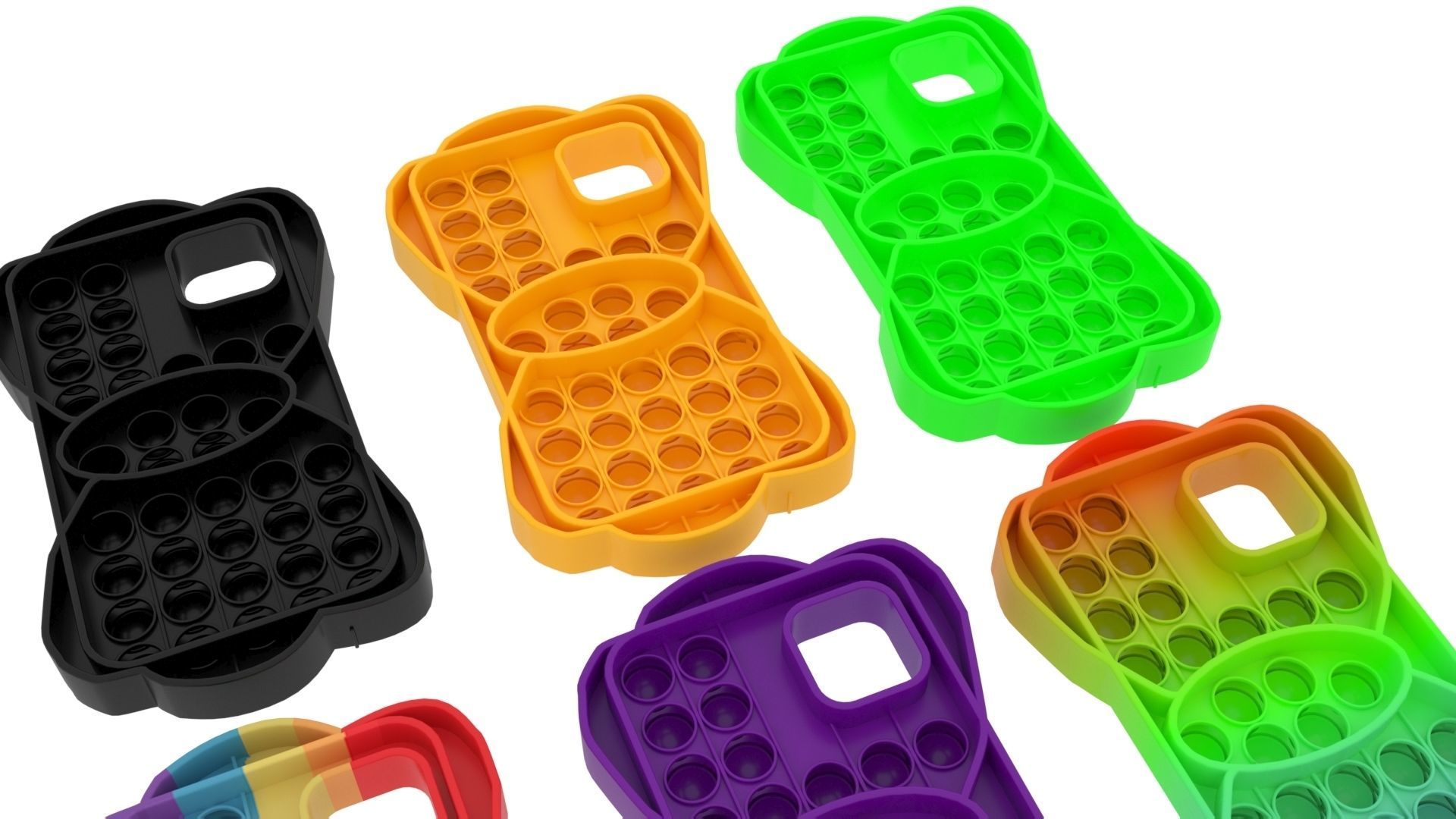 Bow Pop It Phone Cases Set 3D model_6