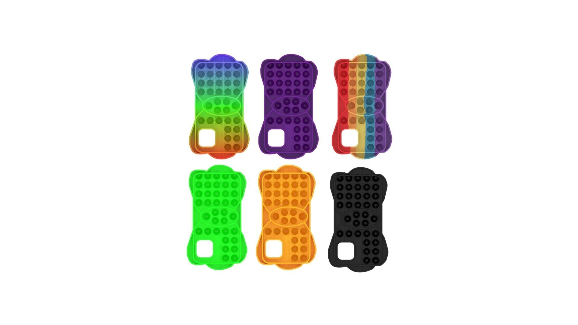 Bow Pop It Phone Cases Set 3D model_11