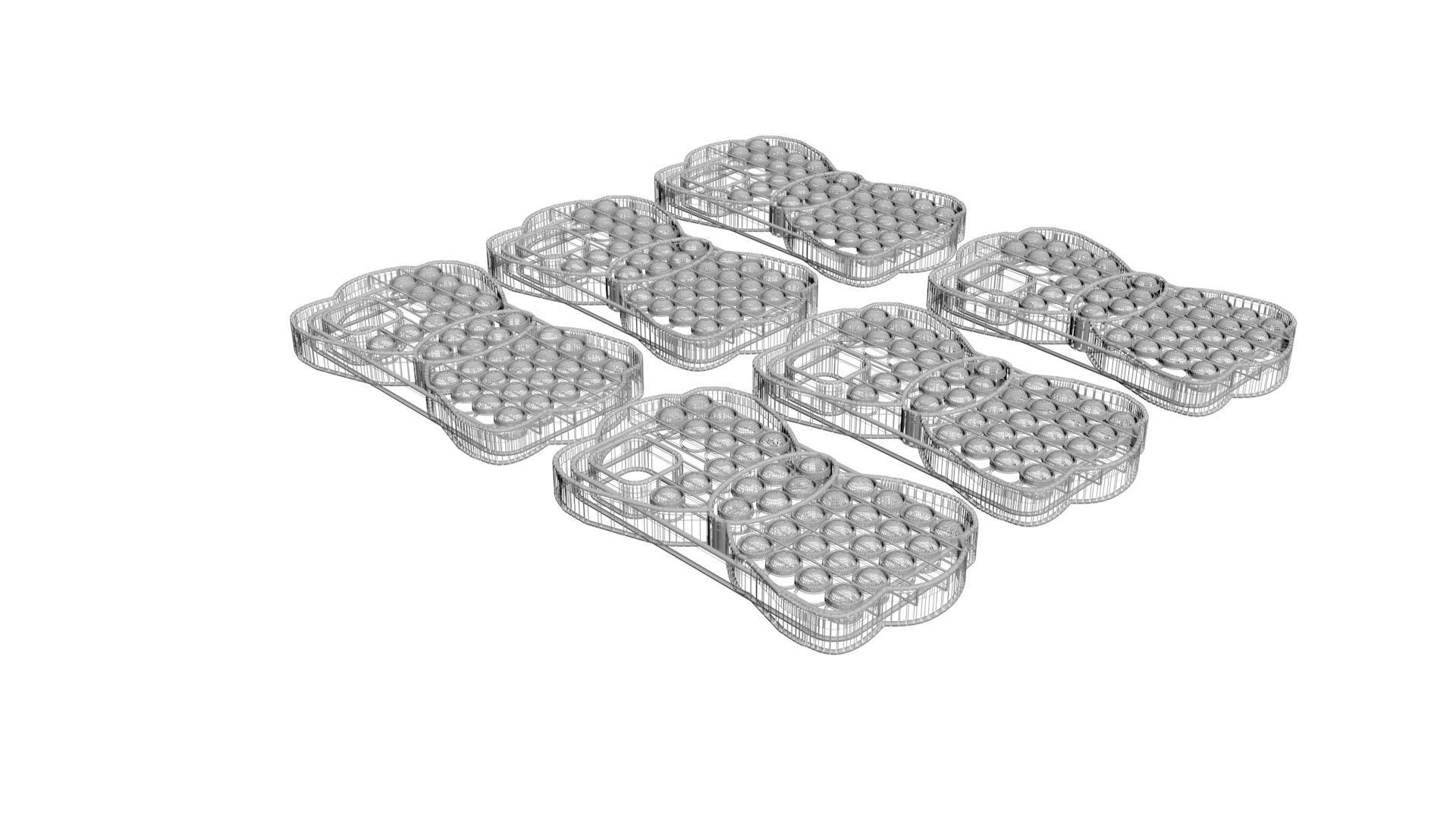 Bow Pop It Phone Cases Set 3D model_12