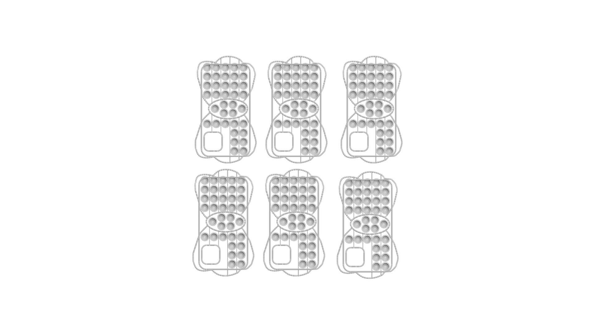 Bow Pop It Phone Cases Set 3D model_21