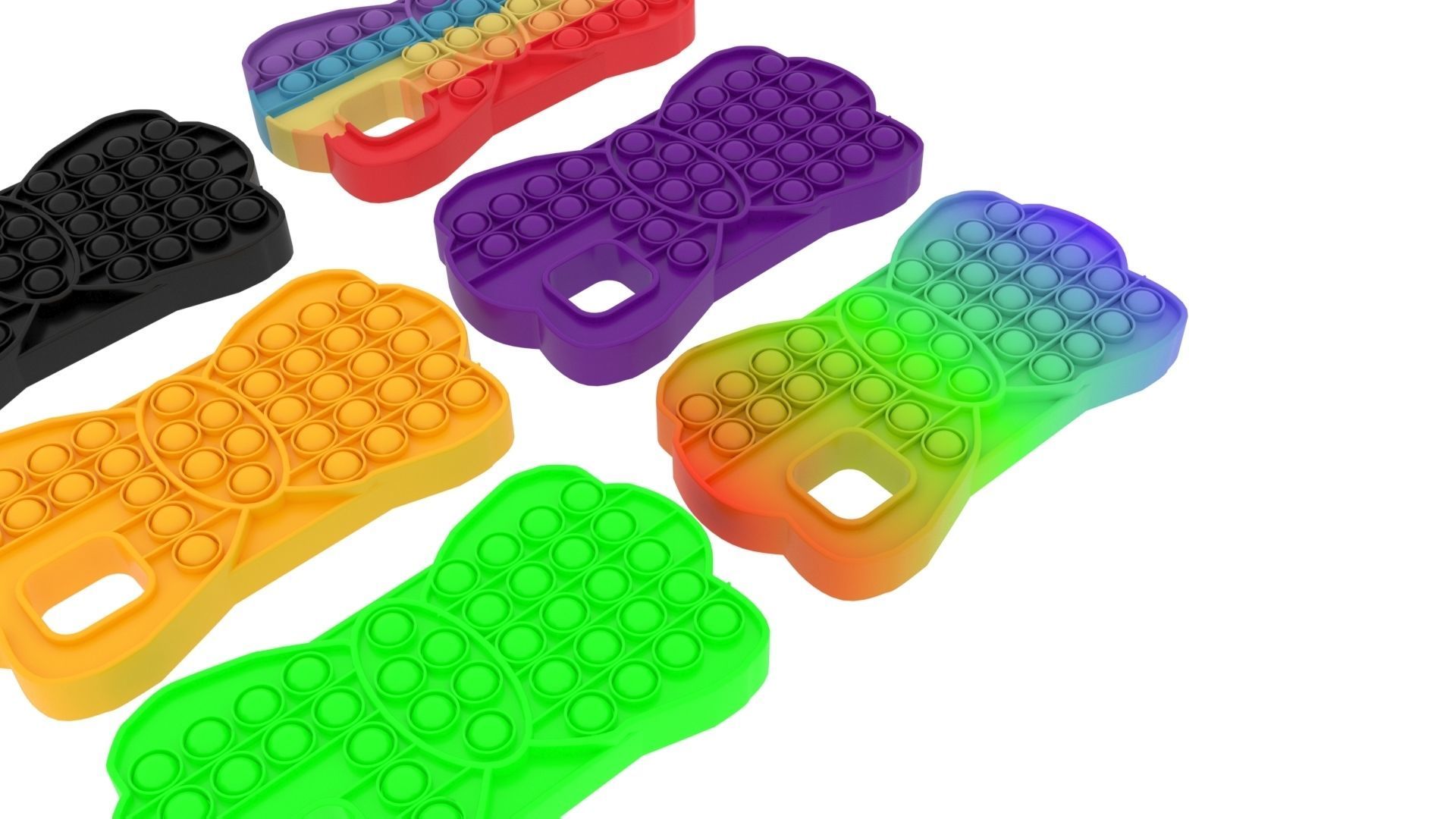 Bow Pop It Phone Cases Set 3D model_8