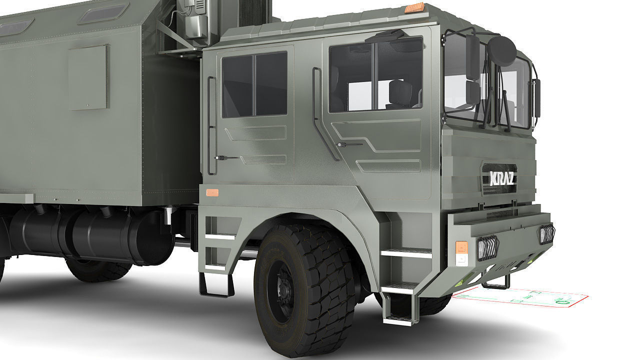 Ambulance military vehicle 3D model_11