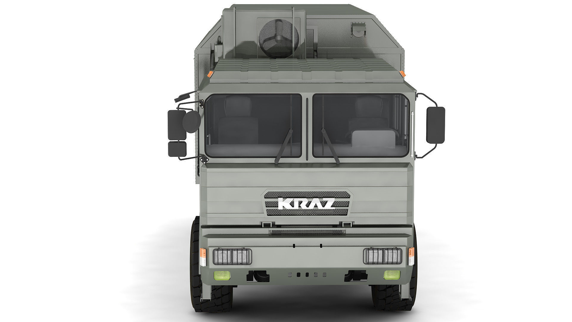 Ambulance military vehicle 3D model_3