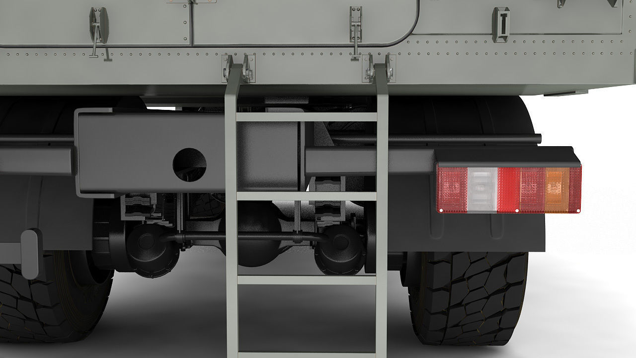 Ambulance military vehicle 3D model_16