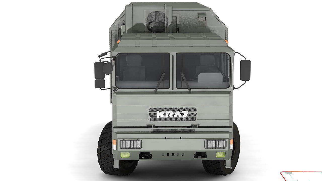 Ambulance military vehicle 3D model_2