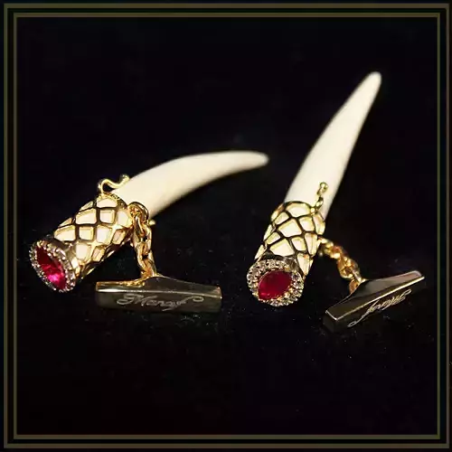 Cufflinks Mammoth ivory