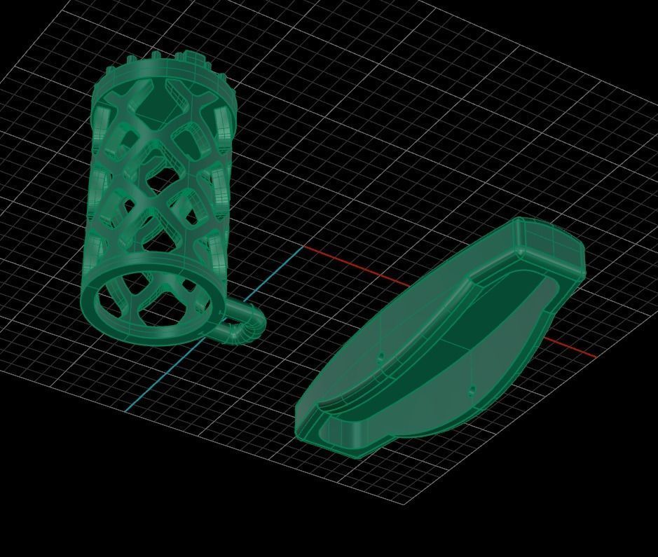 Cufflinks Mammoth ivory 3D print model_5