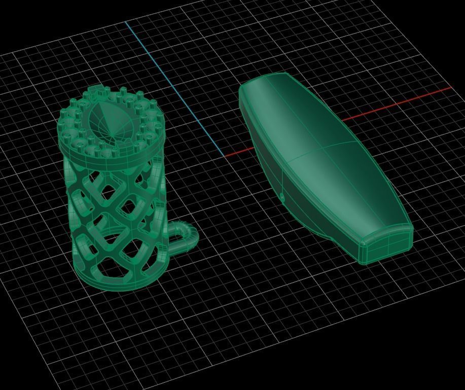 Cufflinks Mammoth ivory 3D print model_4