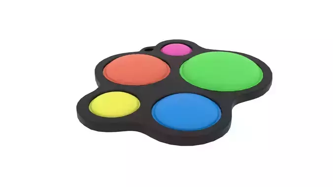 Popping Simple Dimple Animation 3D model