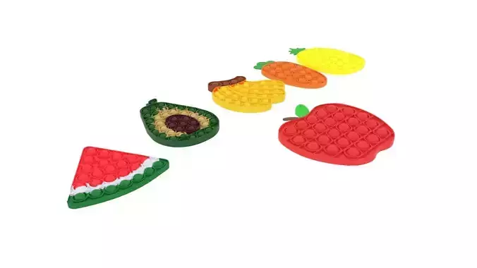 Fruits Pop It Fidget Toys Set