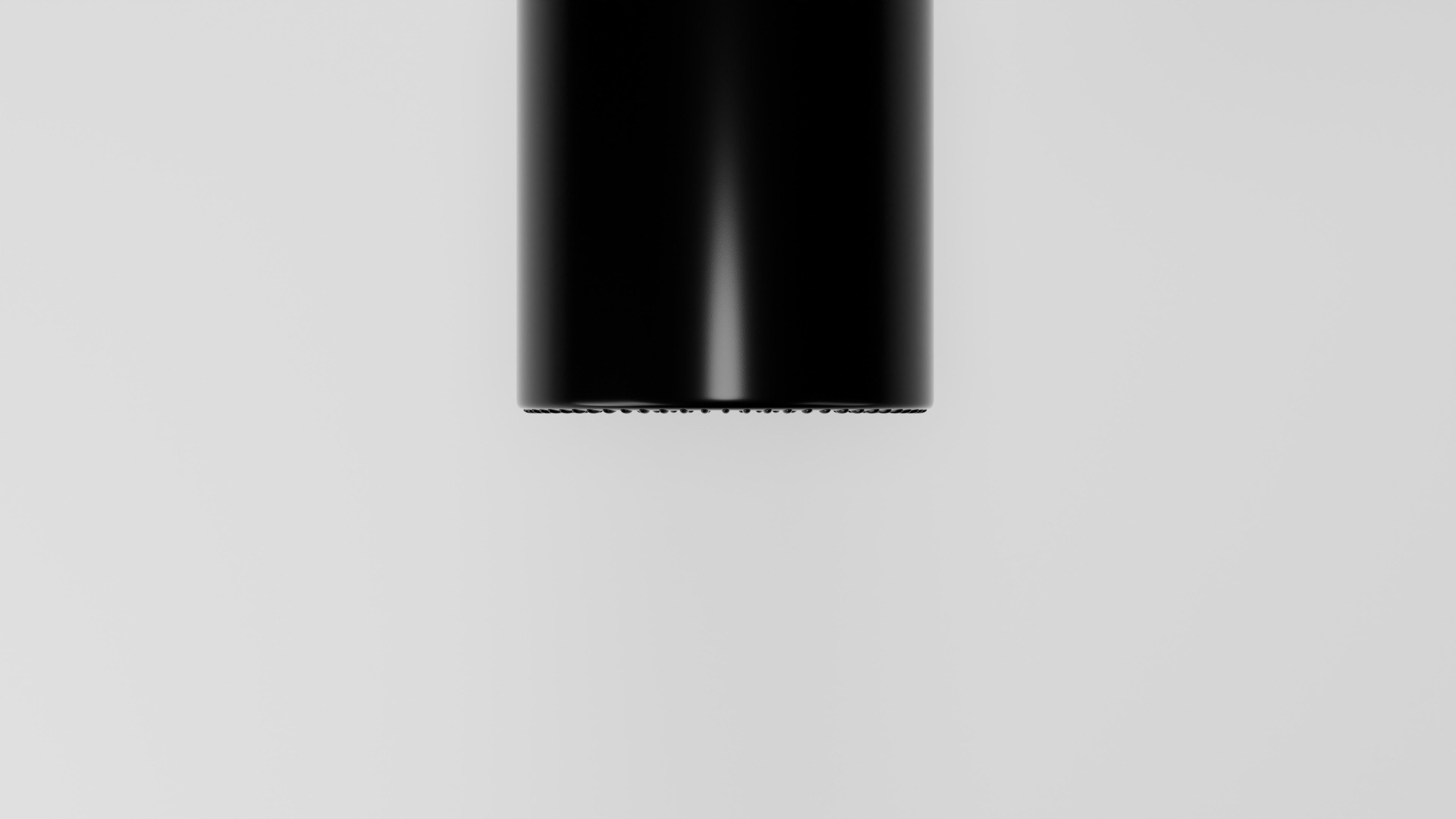 Airless Frosted Glass with Transparent Plastic Cap and Label 3D model_7