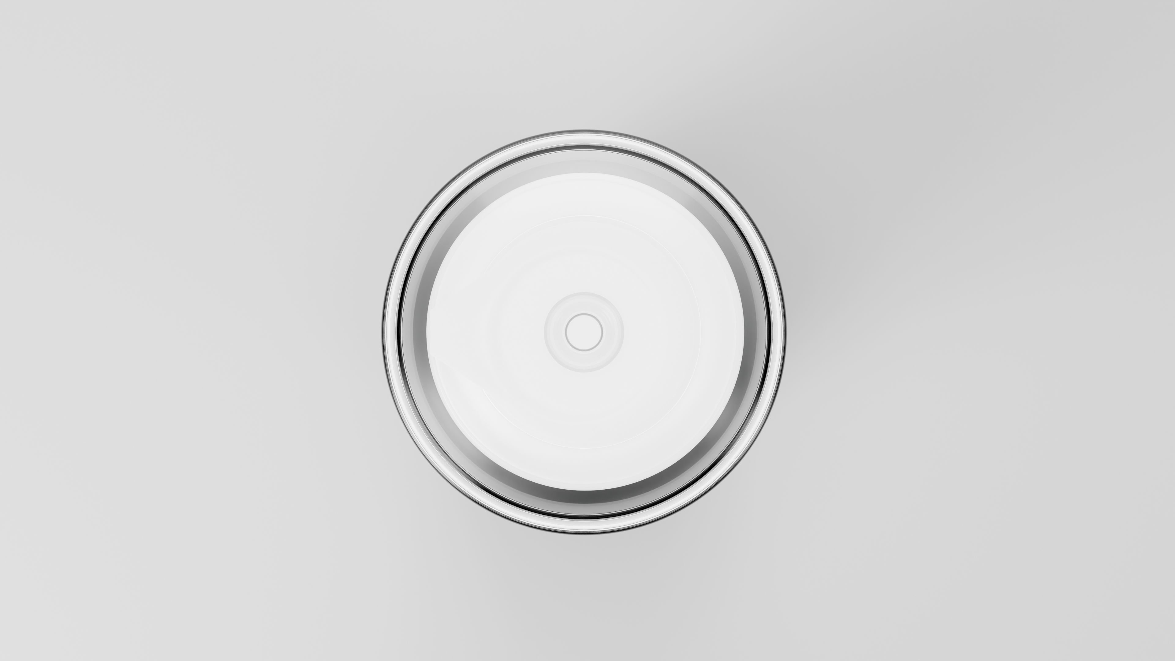 Airless Frosted Glass with Transparent Plastic Cap and Label 3D model_5