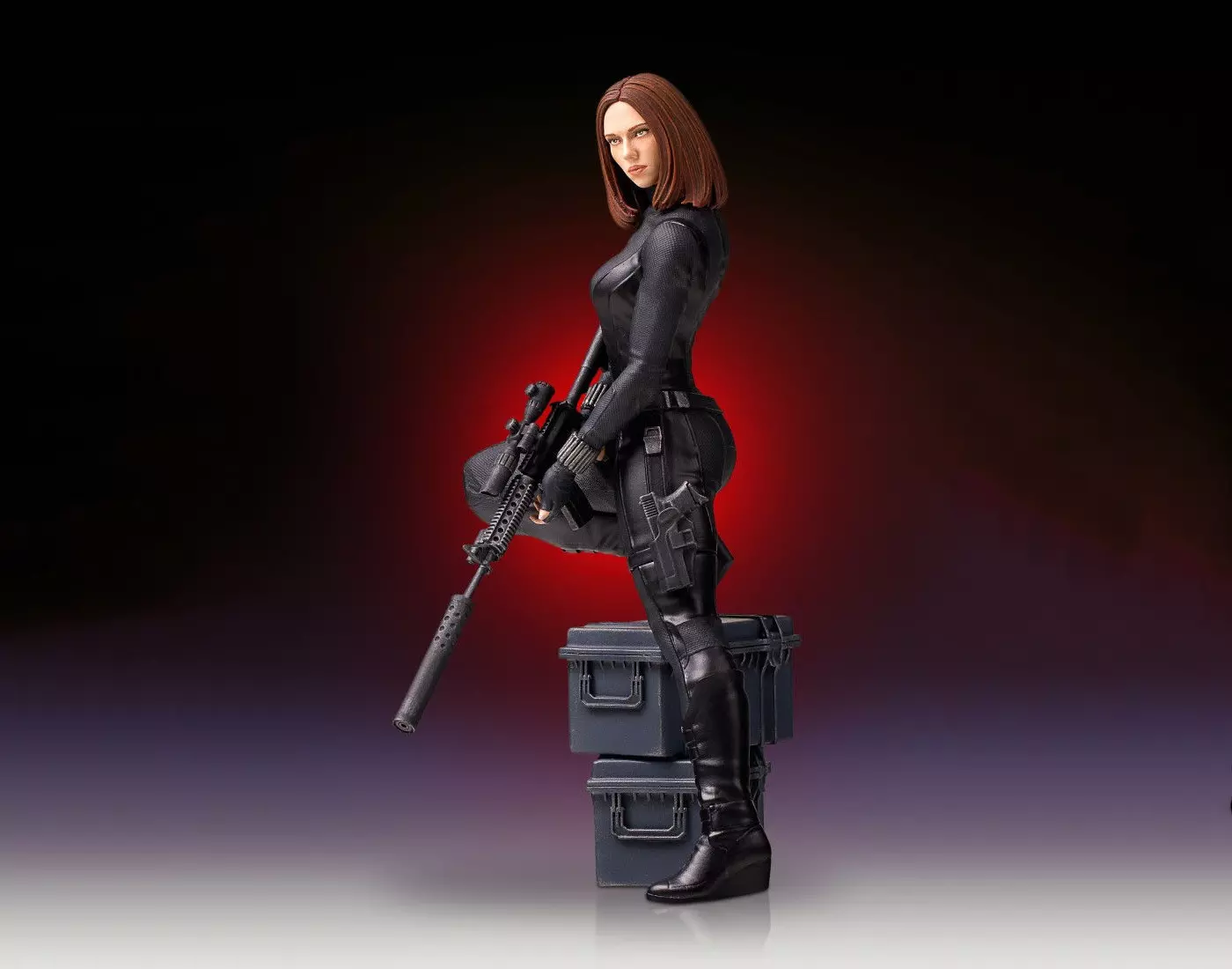 Black Widow 3D print model STL 3D print model_0