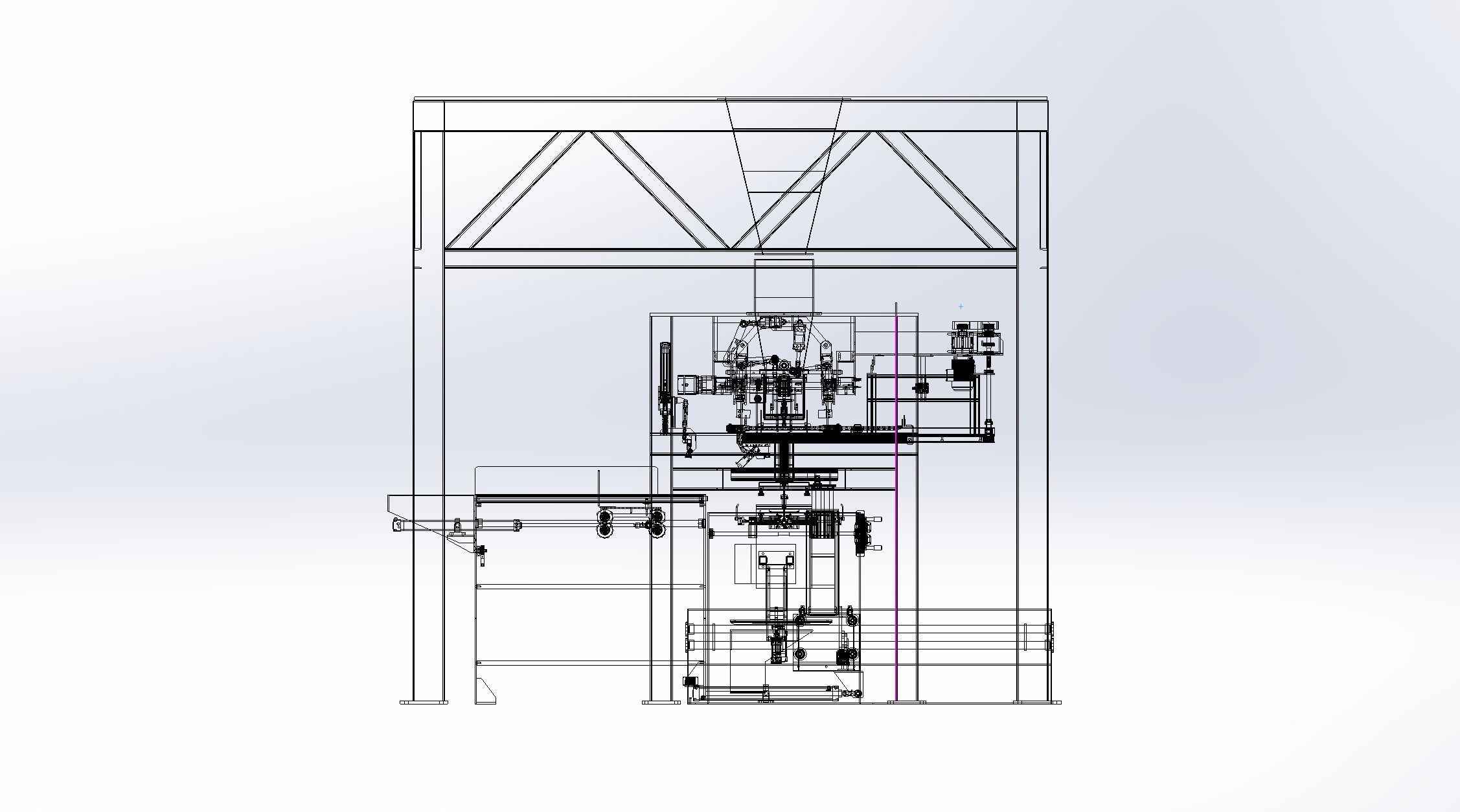 Full automatic bag-making packing machine 3D model_14