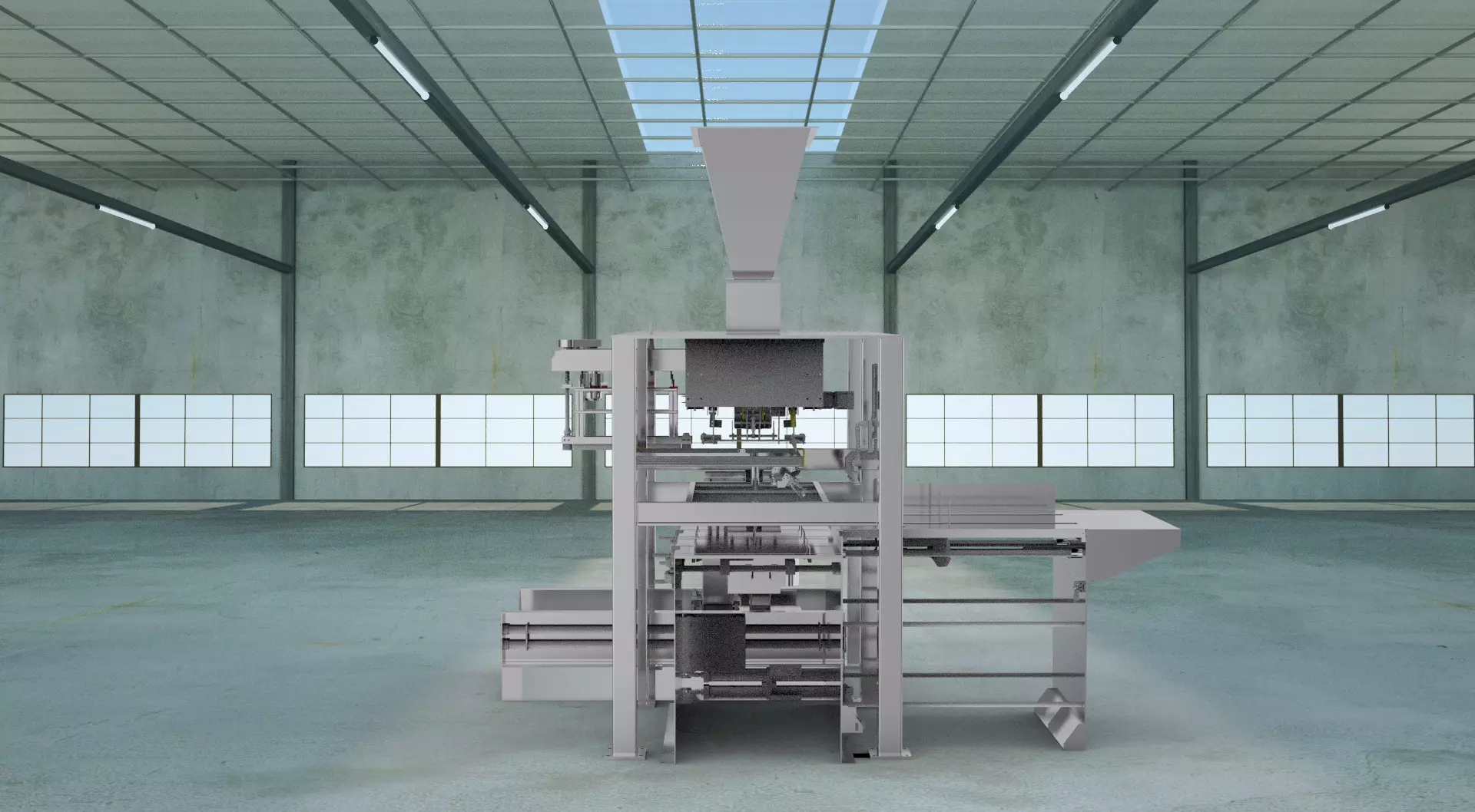 Full automatic bag-making packing machine 3D model_0