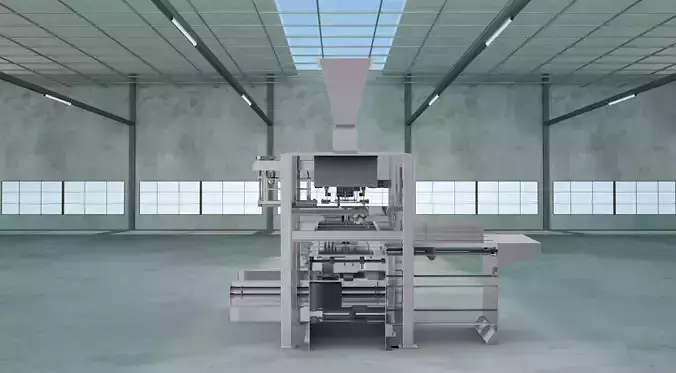 Full automatic bag-making packing machine 3D model Full automatic bag-making packing machine 3D model