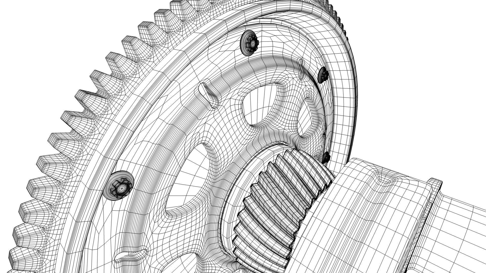 V12 Engine Working Animated 3D model_46
