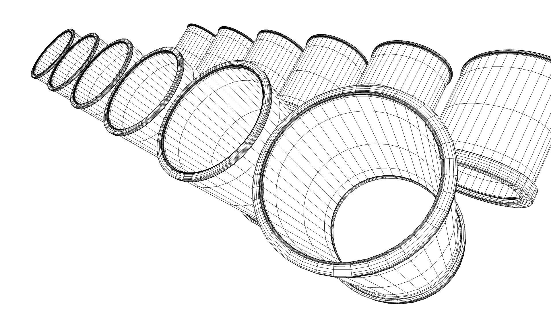 V12 Engine Working Animated 3D model_39