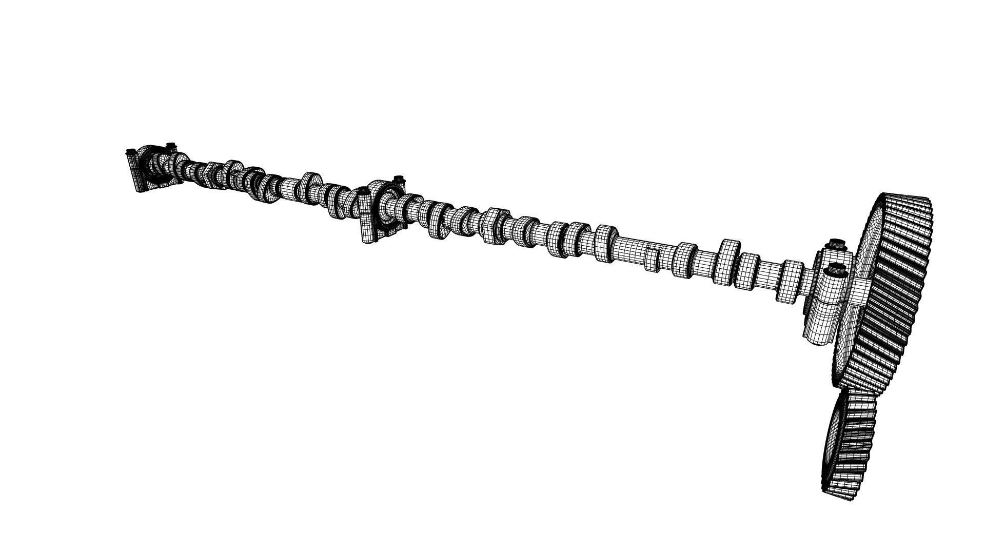 V12 Engine Working Animated 3D model_41