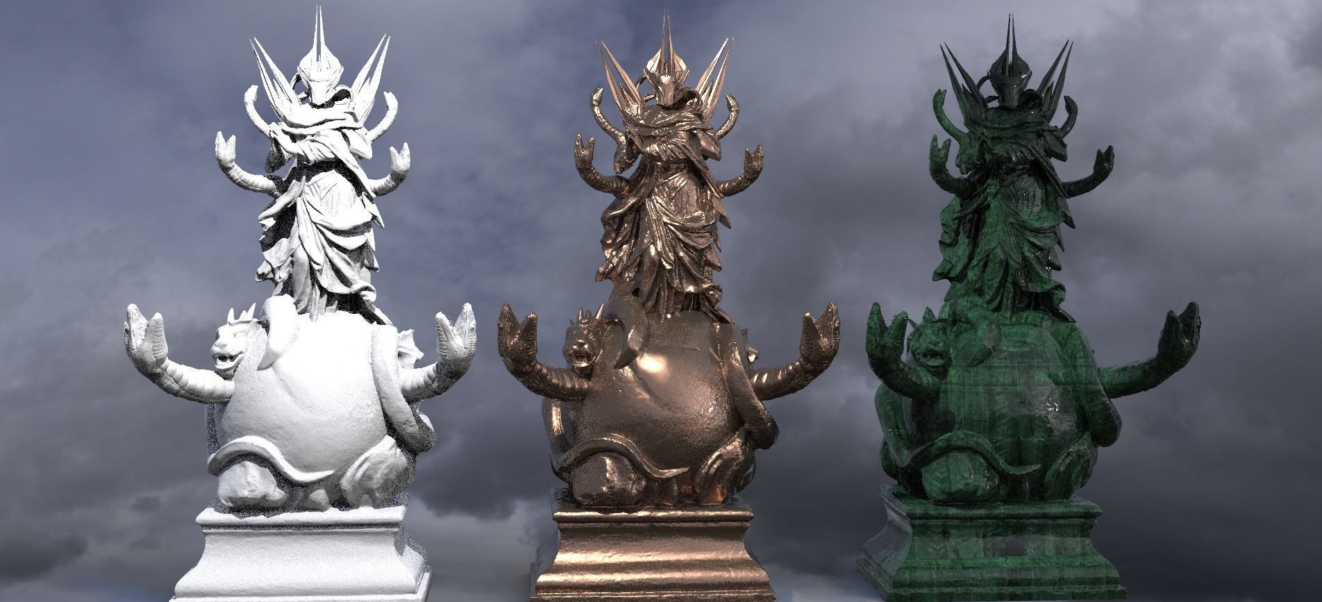 Tholsa Doom Monk 3  3D model_1