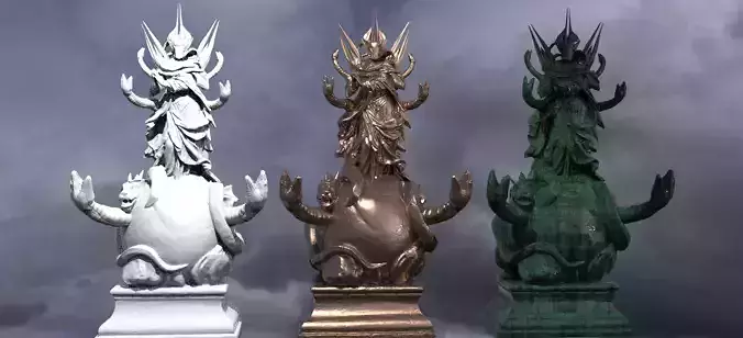 Tholsa Doom Monk 3  3D model