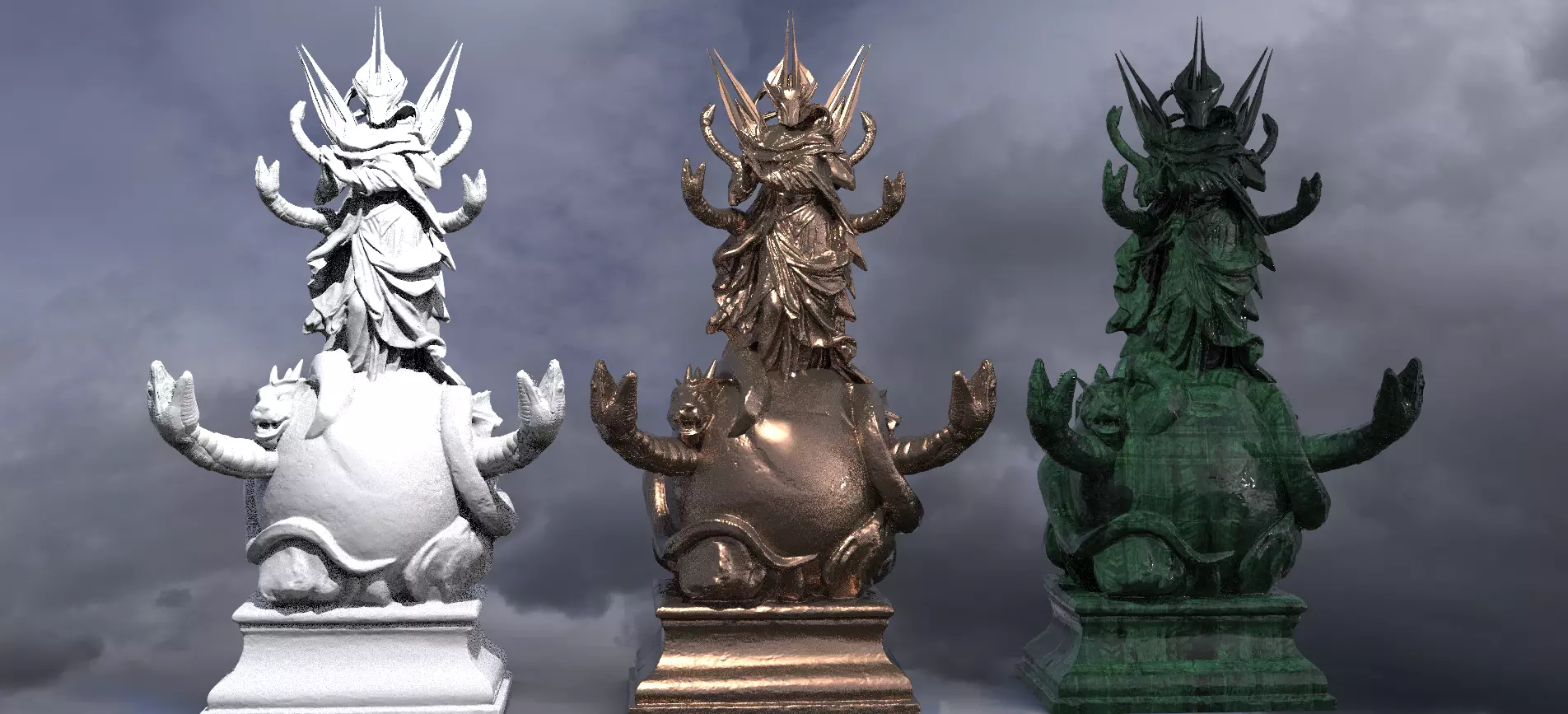 Tholsa Doom Monk 3  3D model_0