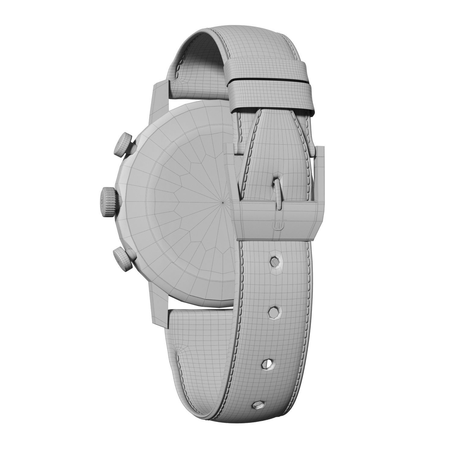 Watch Maurice Lacroix Gold FULL  Low-poly 3D model_10