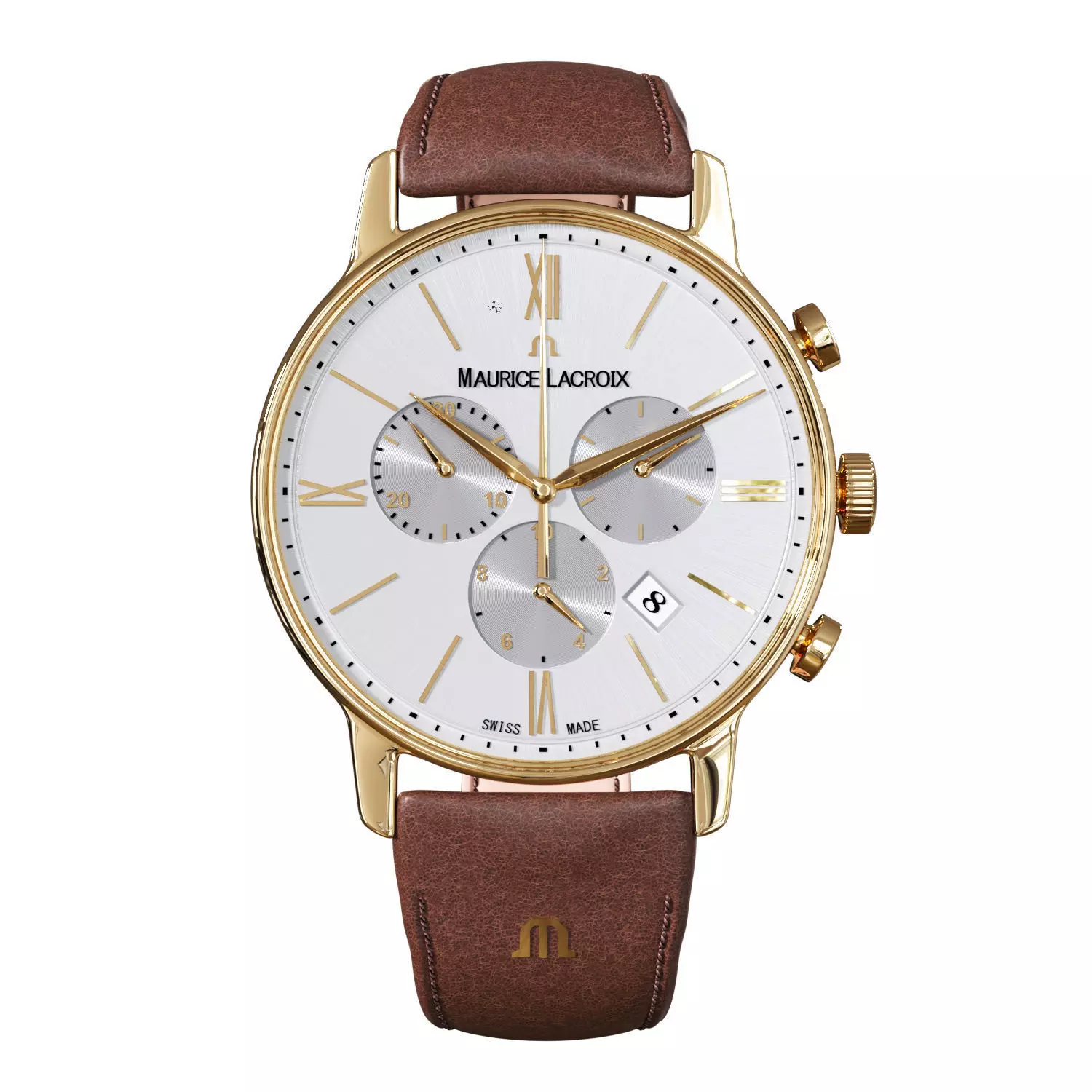 Watch Maurice Lacroix Gold FULL  Low-poly 3D model_0