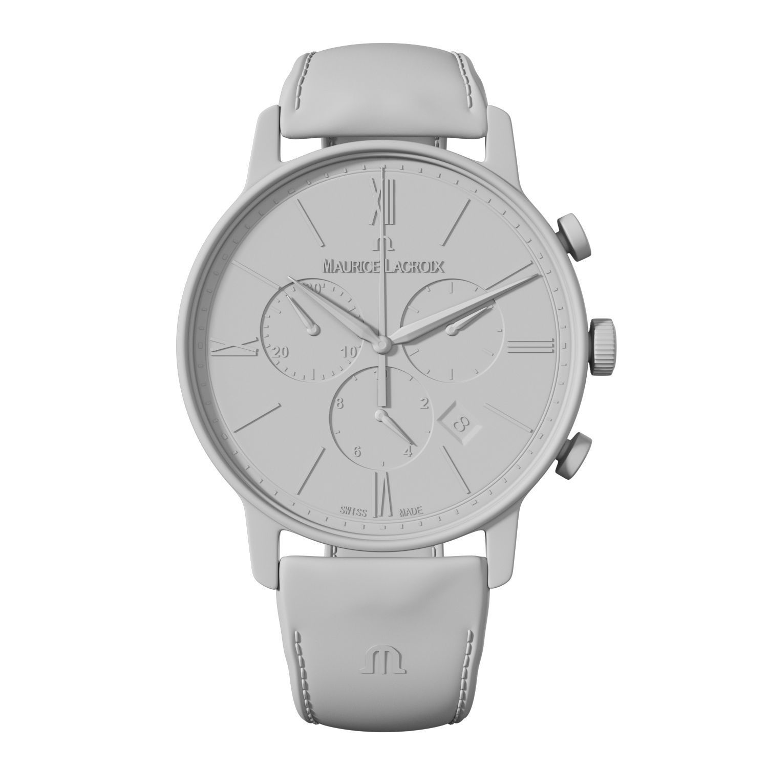 Watch Maurice Lacroix Gold FULL  Low-poly 3D model_4