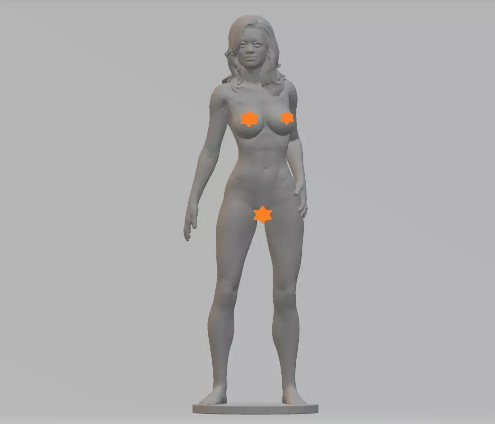 Miranda Sexy Girl Figure 3D STL Model Relief for CNC 3D Printer 3D print model_0