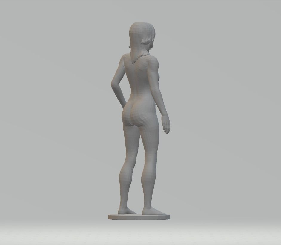 Miranda Sexy Girl Figure 3D STL Model Relief for CNC 3D Printer 3D print model_3