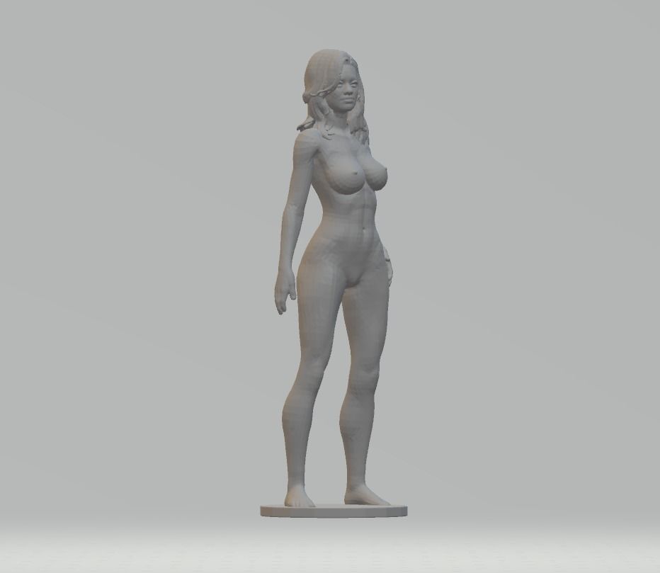 Miranda Sexy Girl Figure 3D STL Model Relief for CNC 3D Printer 3D print model_4
