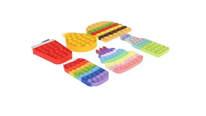 Food Pop It Fidget Toys Set