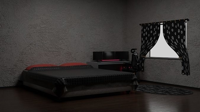 Room full of items for archviz projects 3D model
