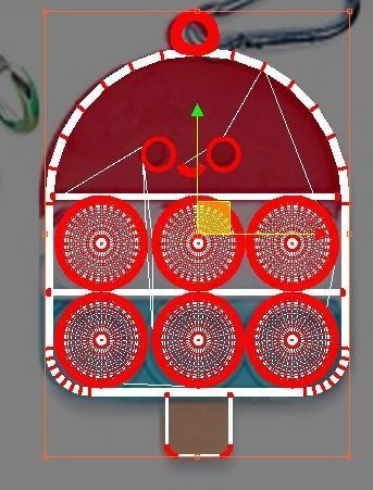 Simple Dimples and Pop It Fidget Toy Keychains Set 3D model_36