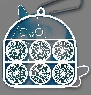 Simple Dimples and Pop It Fidget Toy Keychains Set 3D model_33