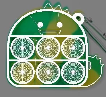 Simple Dimples and Pop It Fidget Toy Keychains Set 3D model_35