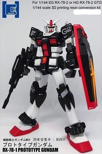 RX781 PROTOTYPE GUNDAM CONVERSION FOR 144 EG RX78 OR HG RX78 GTO 3D print model