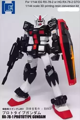 RX781 PROTOTYPE GUNDAM CONVERSION FOR 144 EG RX78 OR HG RX78 GTO 3D print model