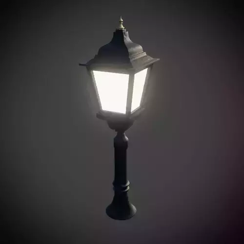 Vintage Lamp 1 Low-poly 3D model