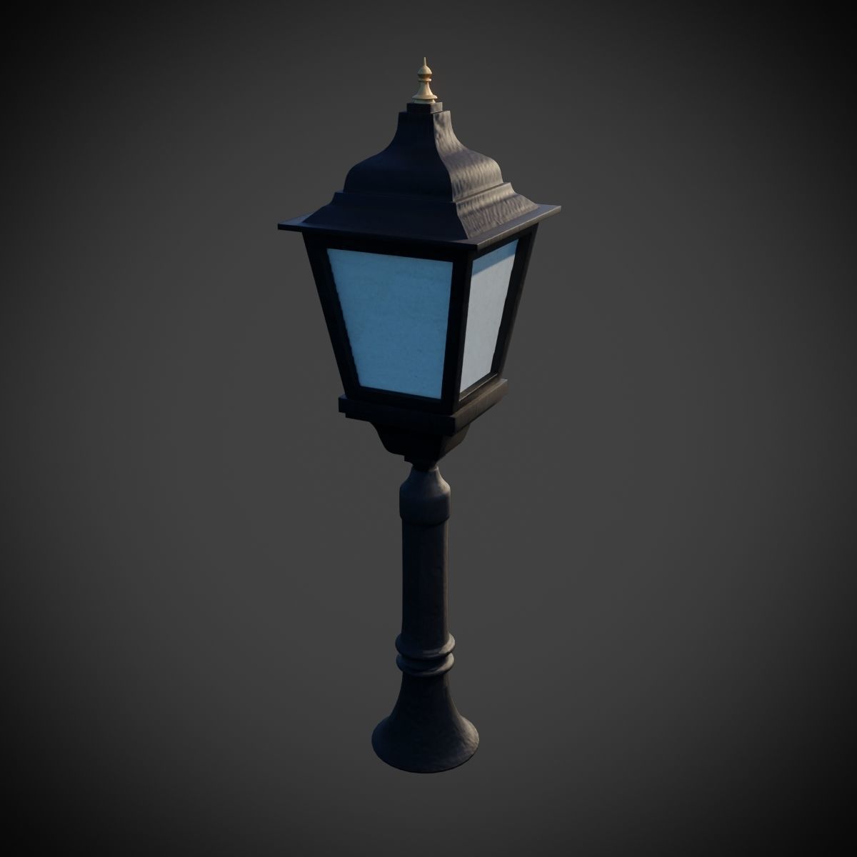 Vintage Lamp 1 Low-poly 3D model_1