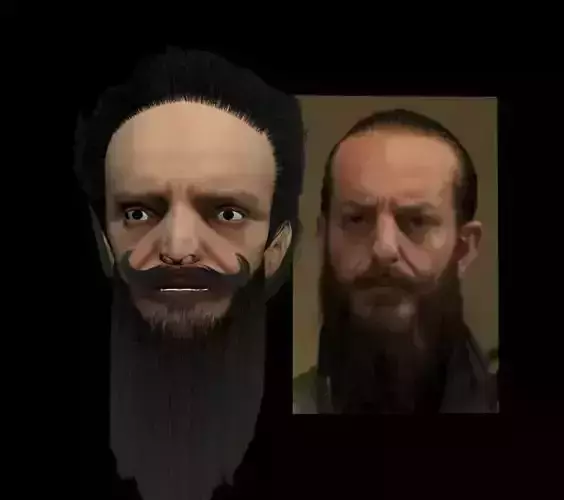 Head sakher- jabal- face 3D model Head sakher- jabal- face 3D model