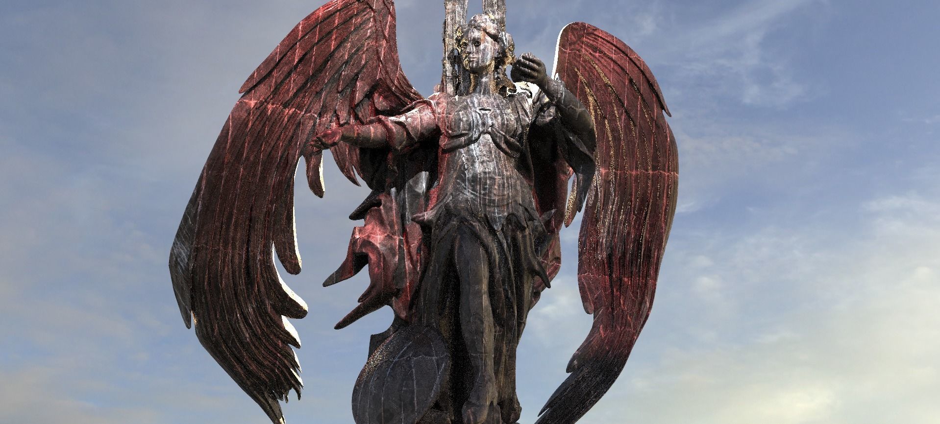 Raven Dark Angel  3D 3D model_1