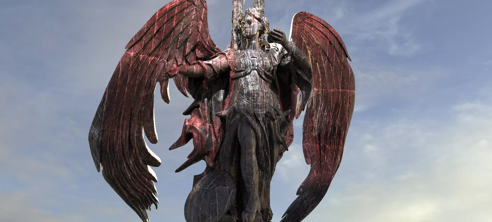 Raven Dark Angel  3D 3D model_0