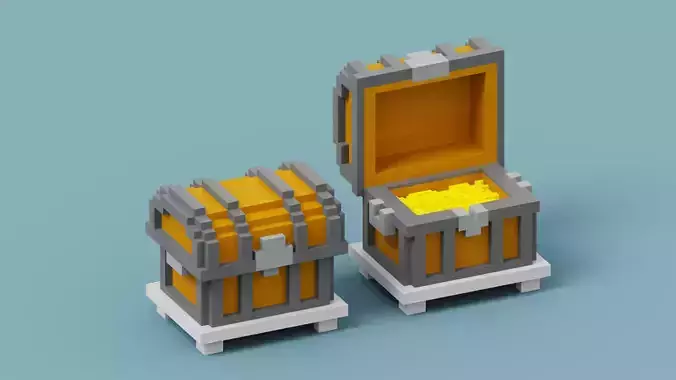 Voxel Treasure Chest