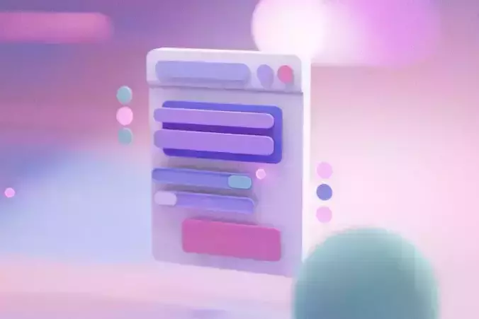 Screen device mockup 3d creative concept social networks